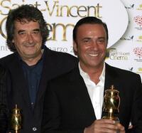 Neri Parenti and Massimo Ghini at the "Grolle d'Oro" Italian Movie Awards.