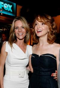 Jessalyn Gilsig and Jayma Mays at the Fox's Upfront presentation.