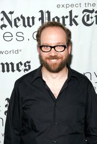 Paul Giamatti at the New York Times Arts and Leisure Weekend photo-op.