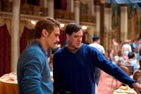 James Franco and Director Gus Van Sant on the set of "Milk."