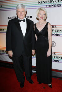 Newt Gingrich and Callista Gingrich at the 34th Kennedy Center Honors.