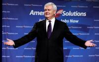 Newt Gingrich at the lauch of "Jobs Here, Jobs Now" Tour.
