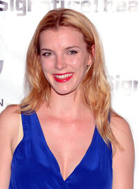 Betty Gilpin at the opening night party of "Heartless" in New York.