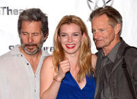 Gary Cole, Betty Gilpin and Sam Shepard at the opening night party of "Heartless" in New York.