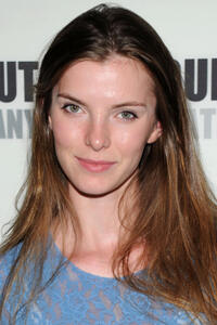 Betty Gilpin at the photocall of "The Language Archive" in New York.