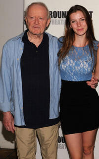 John Horton and Betty Gilpin at the photocall of "The Language Archive" in New York.