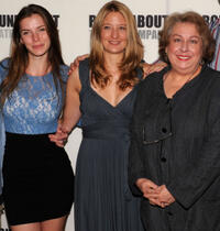Betty Gilpin, Heidi Schreck and Jayne Houyshell at the photocall of "The Language Archive" in New York.