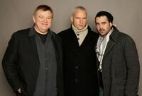 Brendan Gleeson, Martin McDonagh and Colin Farrell at the "In Bruges" at the Miners Club during the 2008 Sundance Film Festival.