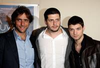 Adriano Giannini, Claudio Giovannesi and Emanuele Bosi at the photocall of "La casa sulle nuvole."