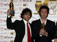 Adriano Giannini and Paolo Sorrentino at the Grolle d'Oro Italian Movie Awards.