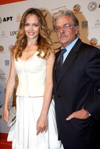 Francesca Cavallin and Giancarlo Giannini at the premiere of "Il Generale Della Chiesa."