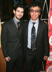 Daniel Eric Gold and Eric Bogosian at the after party of the Broadway opening night of "subUrbia" in New York.