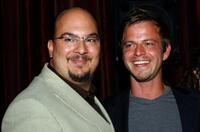 Anthony Zuiker and Carmine Giovinazzo at the "CSI: NY" cocktail party.