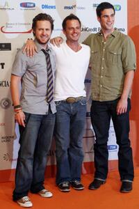 A.J. Buckley, Carmine Giovinazzo and Eddie Cahill at the Roma Fiction Fest 2008.