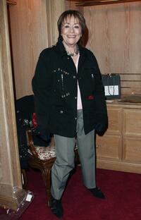 Annie Girardot at the "Espace Glamour Chic" the first gift lounge organized at the George V hotel.
