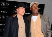 Woody Harrelson and Danny Glover at the California premiere of "2012."