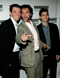 John Glover, Jason Butler Harner and Daniel Eric Gold at the opening of "The Paris Letter" at the Laura Pels Theatre.