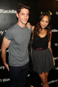 Iddo Goldberg and Ashley Madekwe at the BlackBerry Tour Smartphone From Sprint launch party.