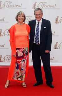Victoria Zinny and her husband Remo Girone at the opening night of the 2007 Monte Carlo Television Festival.