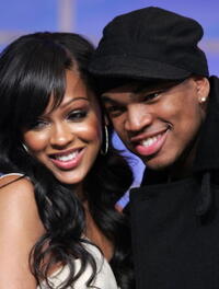 Meagan Good and Singer Ne-Yo at the BET's 106th and Park.
