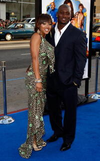 Meagan Good and Thomas Jones at the premiere of "The Love Guru."