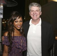 Meagan Good and John Lyons at the after party of the premiere of "Waist Deep."