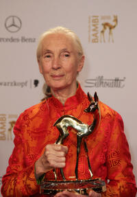 Jane Goodall at the Bambi 2010 Award Winners Board in Germany.