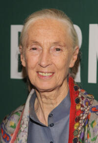 Jane Goodall at the Barnes & Noble Union Square in New York.