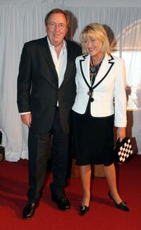 Vadim Glowna and Christina Eichel at the Bertelsmann party.
