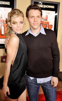Annalynne McCord and Will Gluck at the premiere of ''Fired Up."