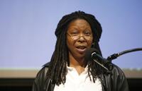 Whoopi Goldberg at the United Nations International School at a press conference to announce a new worldwide initiative "Panwapa".