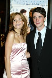Mandy Moore and Matthew Goode at the premiere of "Chasing Liberty."