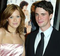 Mandy Moore and Matthew Goode at the premiere of "Chasing Liberty."
