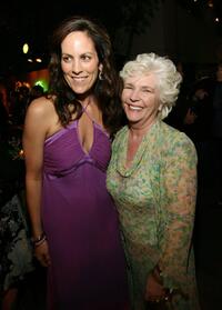 Annabeth Gish and Fionnula Flanagan at the after party for the screening of "Brotherhood" at the Crest Theatre.