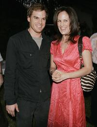 Annabeth Gish and Michael C. Hall at the Showtime's 30th Anniversary and Summer 2006 TCA party at a private residence.