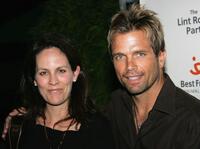 Annabeth Gish and her husband David Chokachi at the Best Friends Animal Society's annual fund-raiser "The Lint Roller Party".