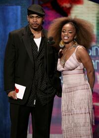 Omar Gooding and Leela James at the 20th Annual Soul Train Music Awards.