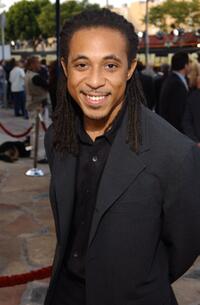 Dale Godboldo at the world premiere of "The Sum of All Fears."
