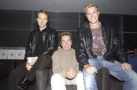 Paul Goddard, Steve Bisley and Conrad Colby at the rehearsal of "The Club."