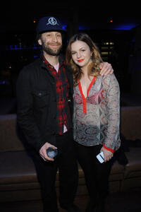 Jon Glaser and Amber Tamblyn at the New York premiere of "Inside Amy Schumer."