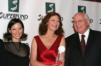 Lucy Liu, Susan Sarandon and Mikhail Gorbachev at the 3rd Annual Women's World Awards.