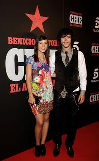 Barbara Goenaga and Oscar Jaenada at the premiere of "Che, El Argentino."