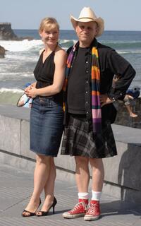 Melinda Page Hamilton and Bobcat Goldthwait at the photocall of "Sleeping Dogs Lie" during the 54th San Sebastian Film Festival.