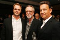 Director Tom Vaughan, Gary Goetzman and Tom Hanks at the after party of the premiere of "Starter for 10."