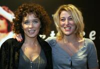 Valeria Golino and Valeria Bruni Tedeschi at the premiere of "Actrices" (Actresses) in Paris.