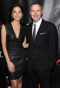 Moran Atias and Publisher of Vanity Fair Edward Menicheschi at the Artists for Peace and Justice's "Let's Build A School For Haiti" Fundraising Dinner in New York.