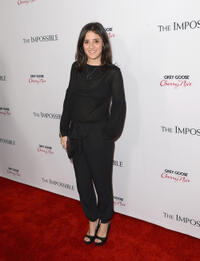 Producer Belen Atienza at the California premiere of "The Impossible."