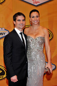 Jeff Gordon and Ingrid Vandebosch at the NASCAR Sprint Cup Series Awards Banquet in Las Vegas.