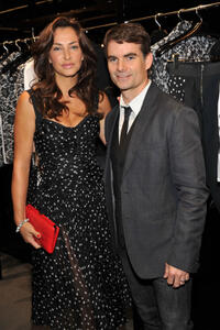 Ingrid Vandebosch and Jeff Gordon at the Dolce & Gabbana Celebrates Fashion's Night Out in New York.