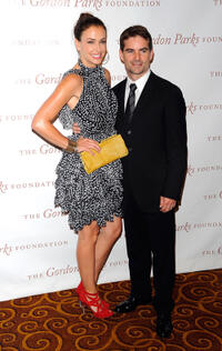 Ingrid Vandebosch and Jeff Gordon at the Gordon Parks Foundation Awards Dinner and Auction in New York.